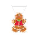 Shaped Gingerbread Boy Treat Bags